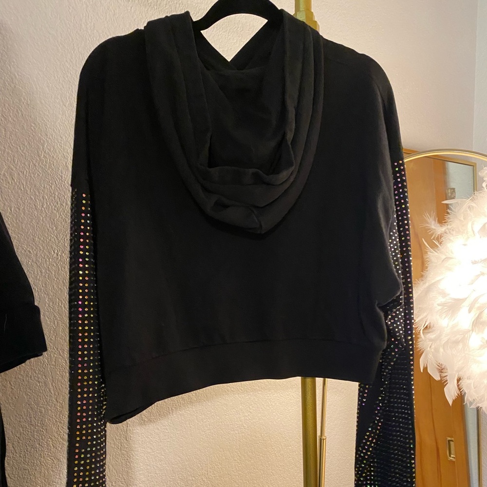 Frankie B Rainbow Crystal Hoodie - Picture 2 of 4